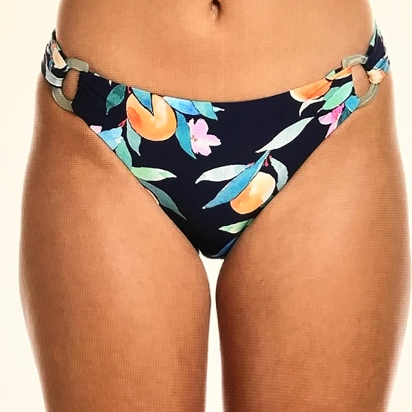 SUNSHINE 79 Bikini Swimsuit 2 Piece Peace Love & Peaches Bandeau Hipster Size 8 - Picture 9 of 15